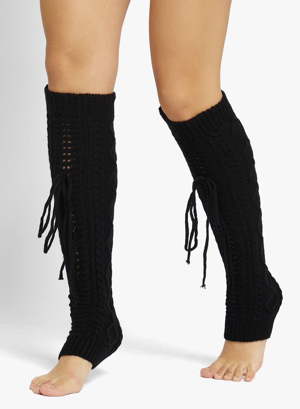 Over The Knee Pointelle Cozy Leg Warmers - Image 1