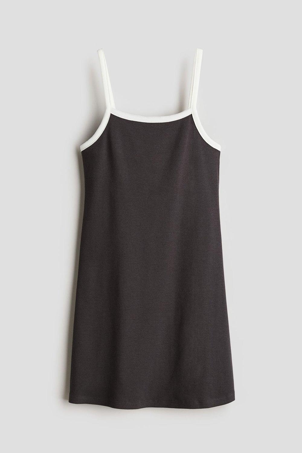 Cotton Jersey Strappy Dress for Girls - Image 1