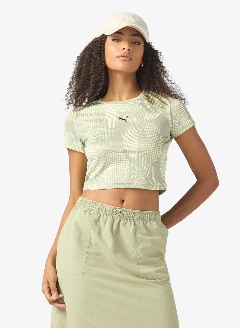 Dare To Oversized Ruched Cropped T-Shirt - Image 1