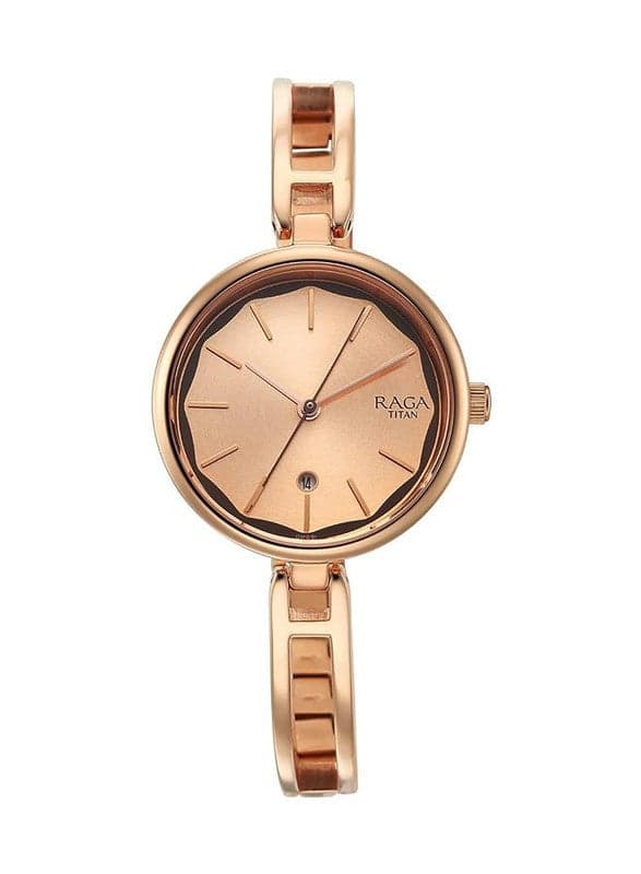 Titan Raga Viva 6 Deck Gold Dial Strap Watch 2683WM01 - Image 1