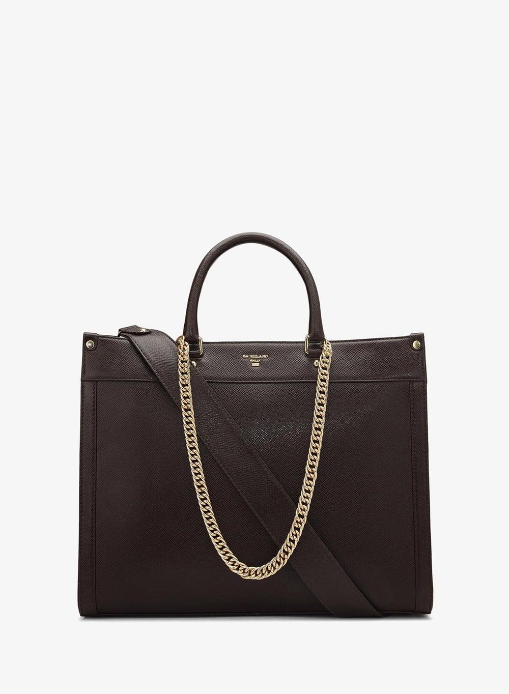 Genuine Leather Brown Tote Bag for Everyday Carry - Image 1