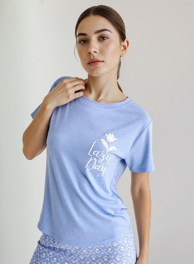 Women’s Pyjama Set T-Shirt & Trousers - Image 1