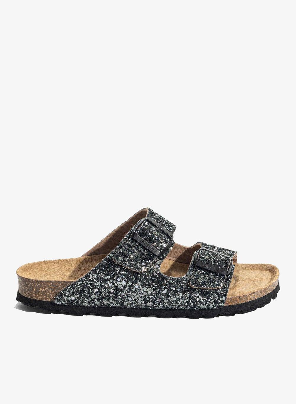 Tracy Minimal Round Toe Flat Sandals - Image 1