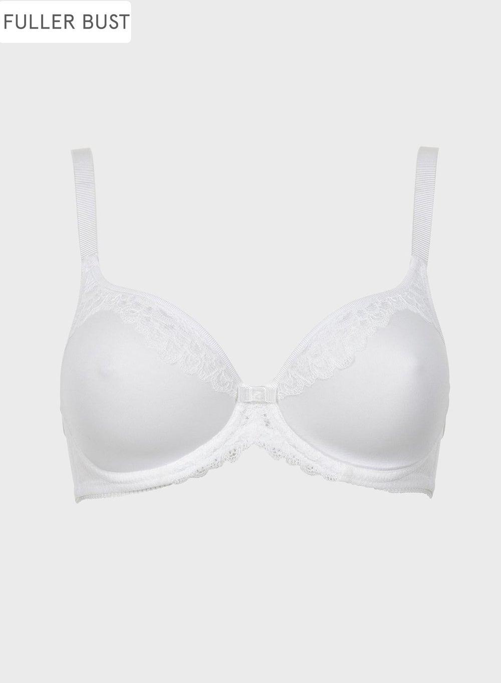 Lace Detail Padded Plunge Bra - Image 1