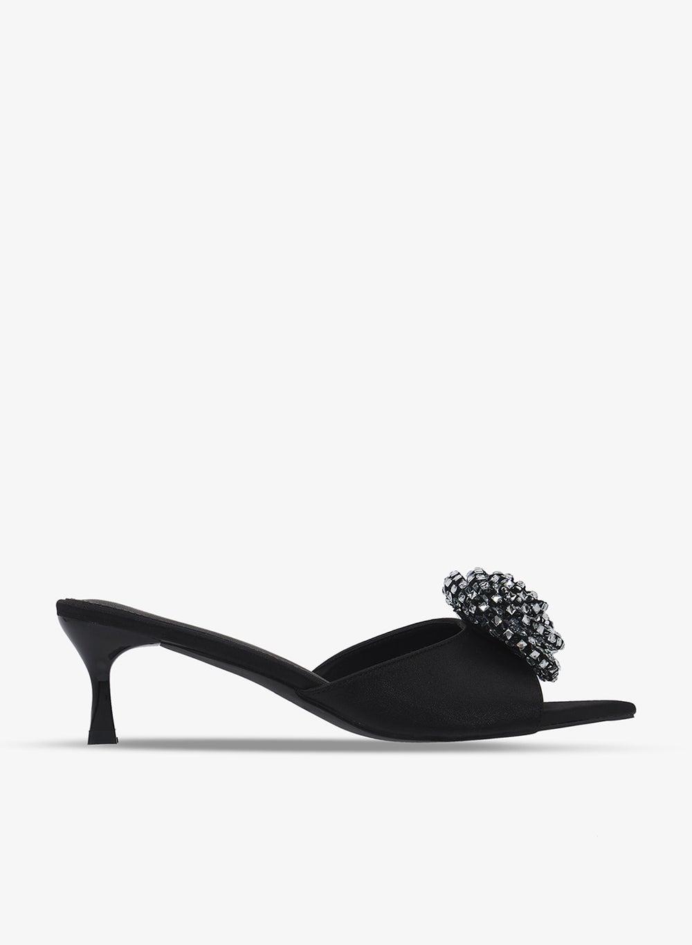 Diamante Heeled Sandals - Image 1