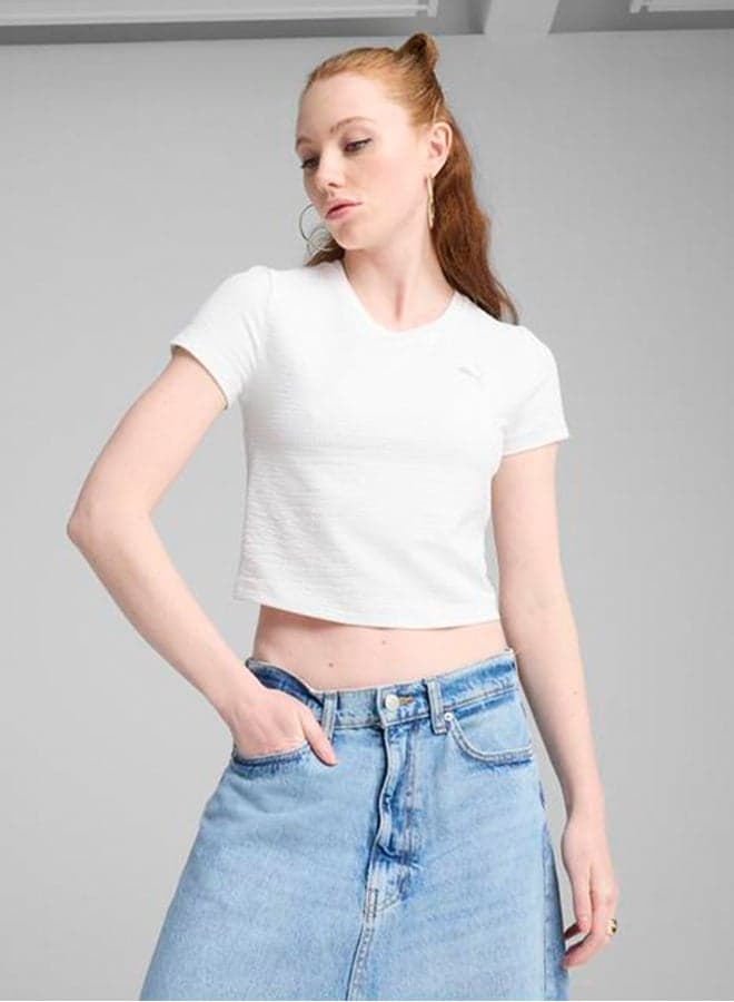 Dare To Textured Crop Top - Image 1