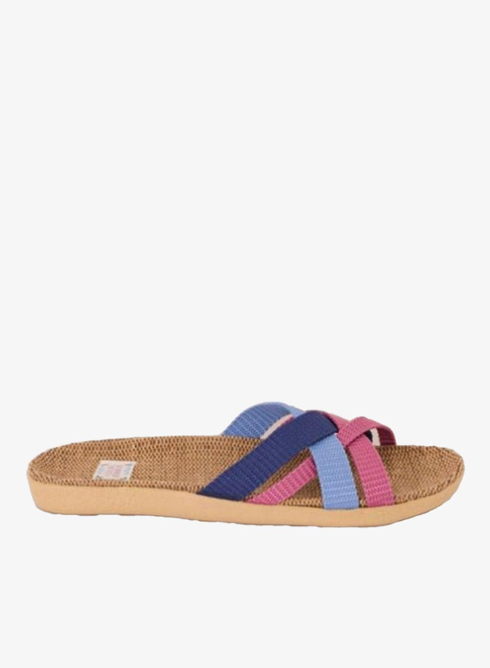 Light Blue Strap Slides for Women - Image 1