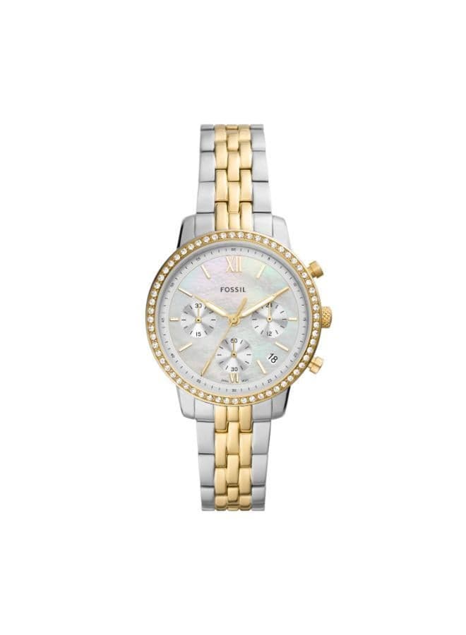 Neutra MOP Analog Watch with Two-Tone Case - Image 1