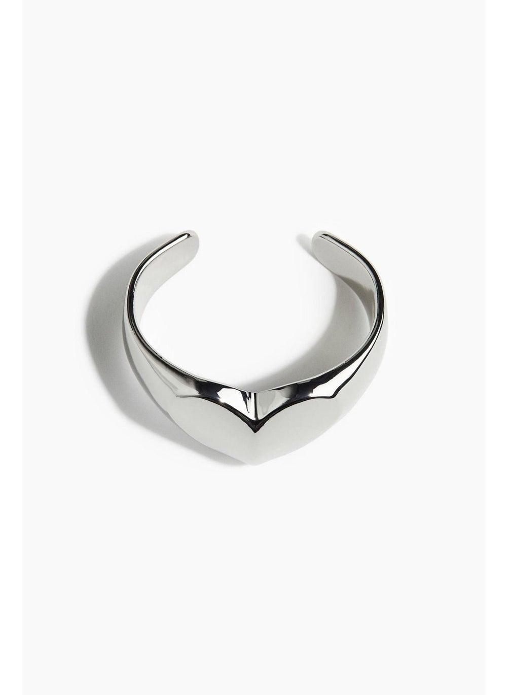Heart Detail Cuff Bracelet - Image 1