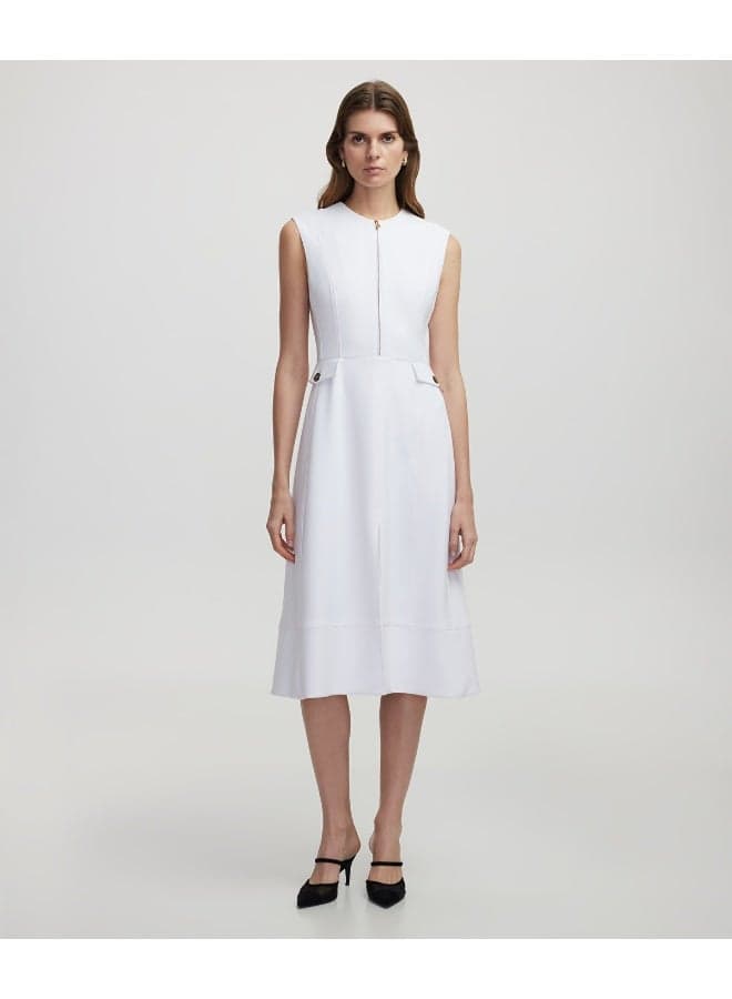 Regular Fit Dress with Zip and Defined Waist - Image 1