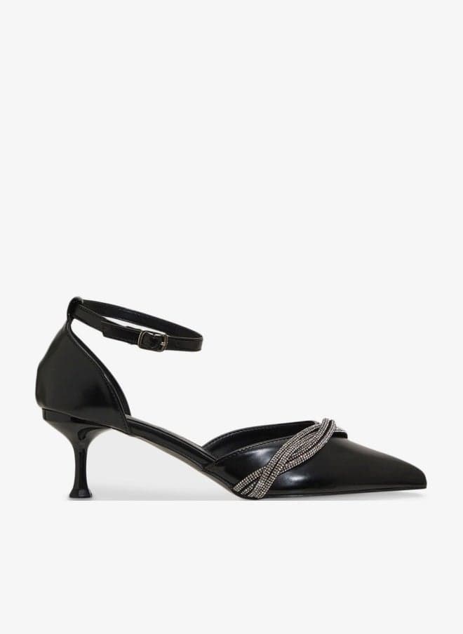 Diamante Heeled Pump - Image 1