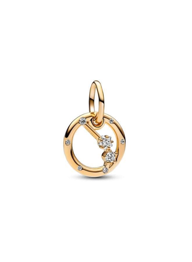 Aries Zodiac Dangle Charm in 14k Gold-Plated Finish - Image 1