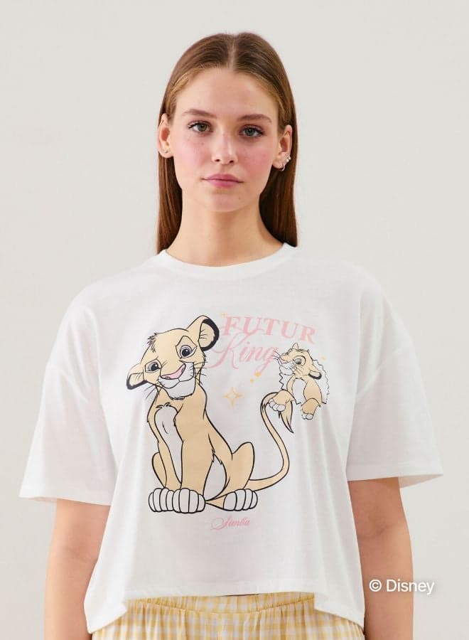 Simba Off-White Jersey Nightwear Top - Image 1
