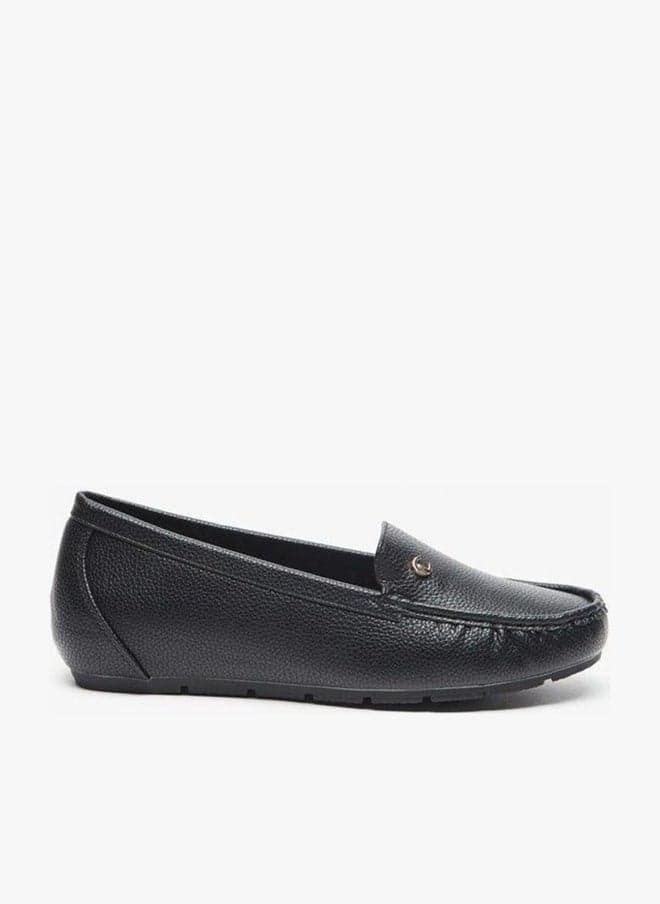 Textured Slip-On Loafers for Women - Image 1