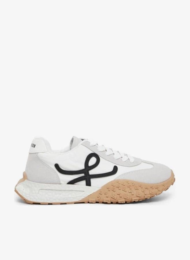 Color Block Lace Up Low-Top Sneakers - Image 1