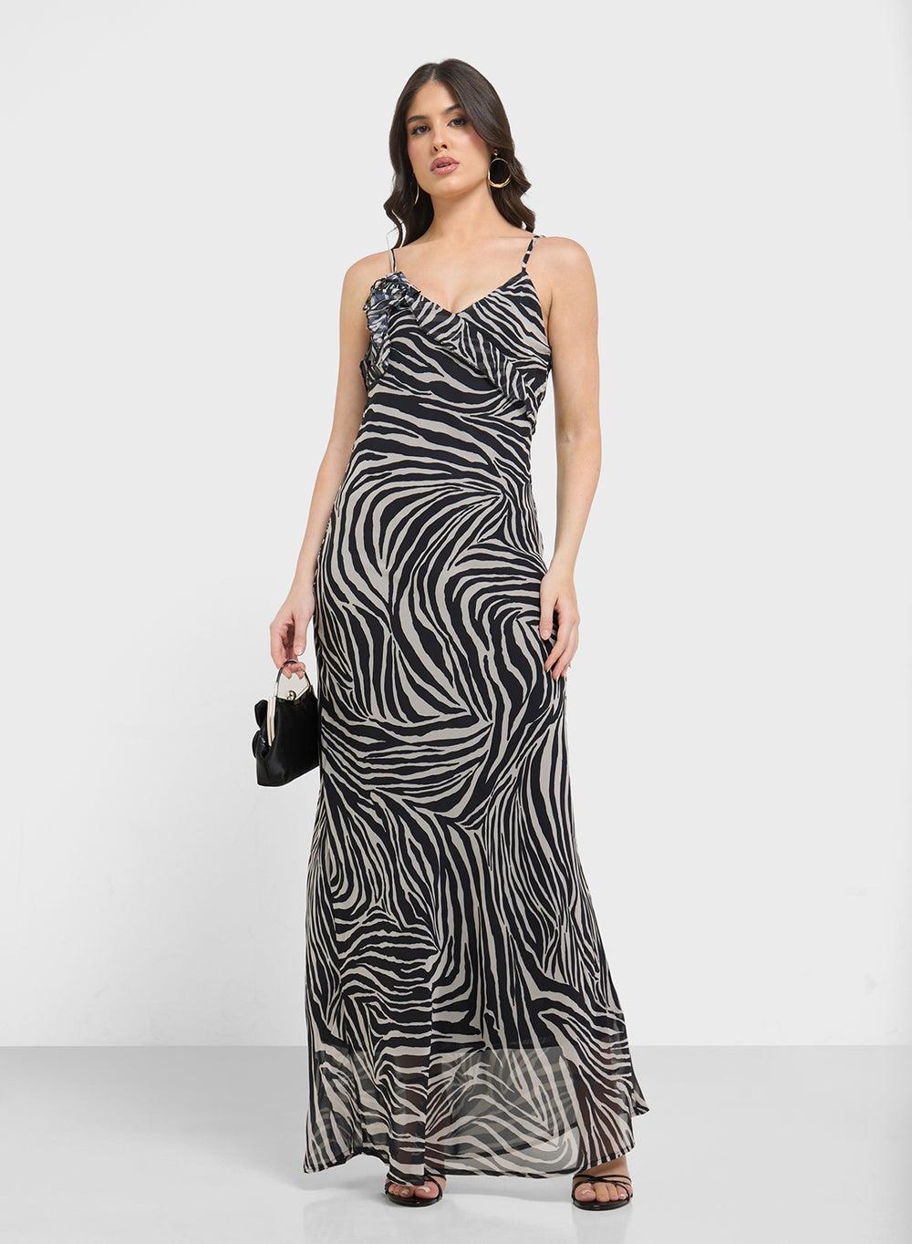 Animal Print Maxi Dress for Women - Image 1
