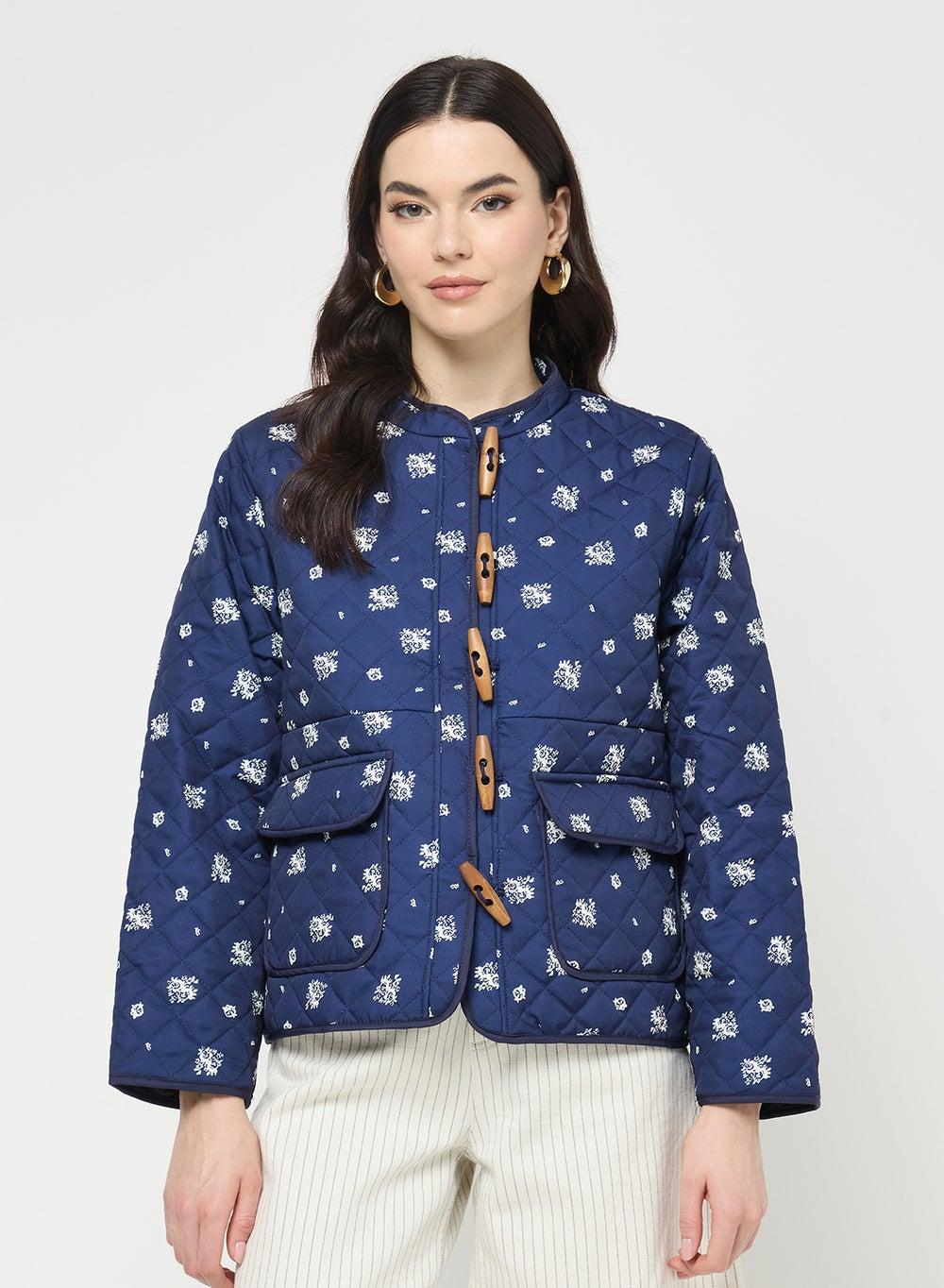 Ditsy Floral Quilted Jacket - Image 1