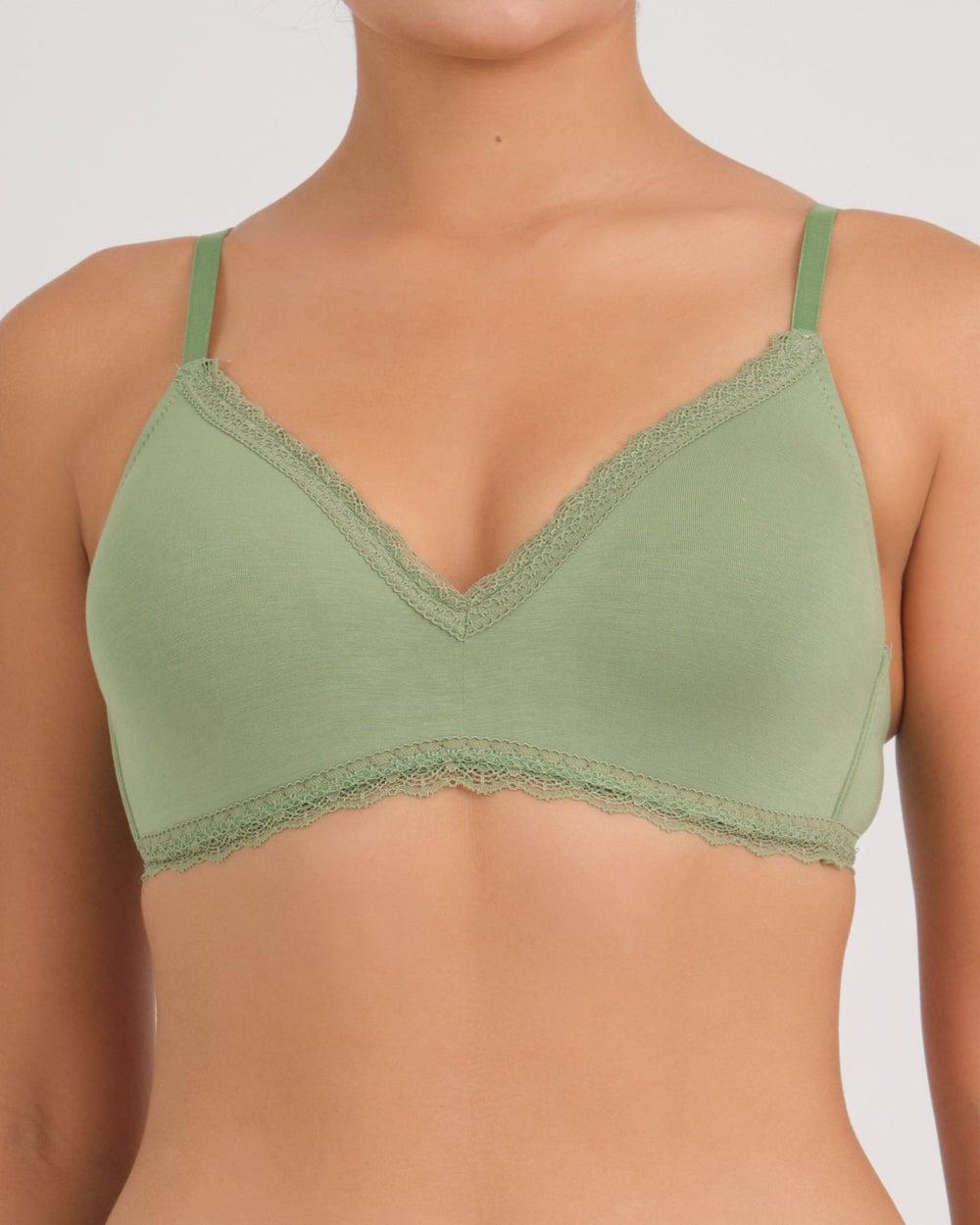 Everyday Full Coverage Wireless Bra with Lace Trim - Image 1