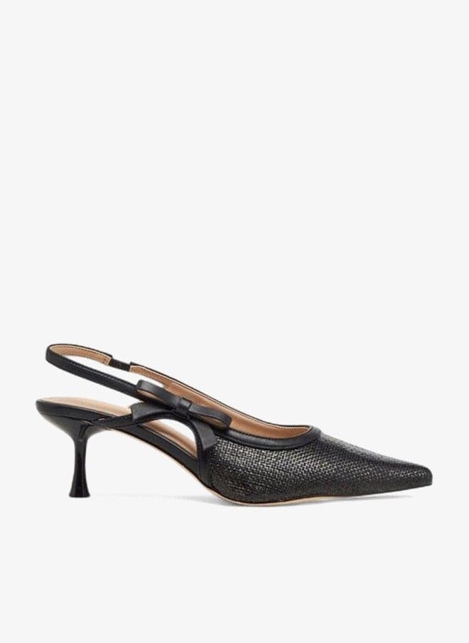 Flora Bella Textured Pointed-Toe Slingback Shoes - Image 1