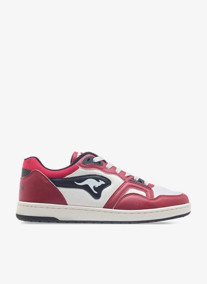 Women's Panelled Lace-Up Sports Shoes - Image 1