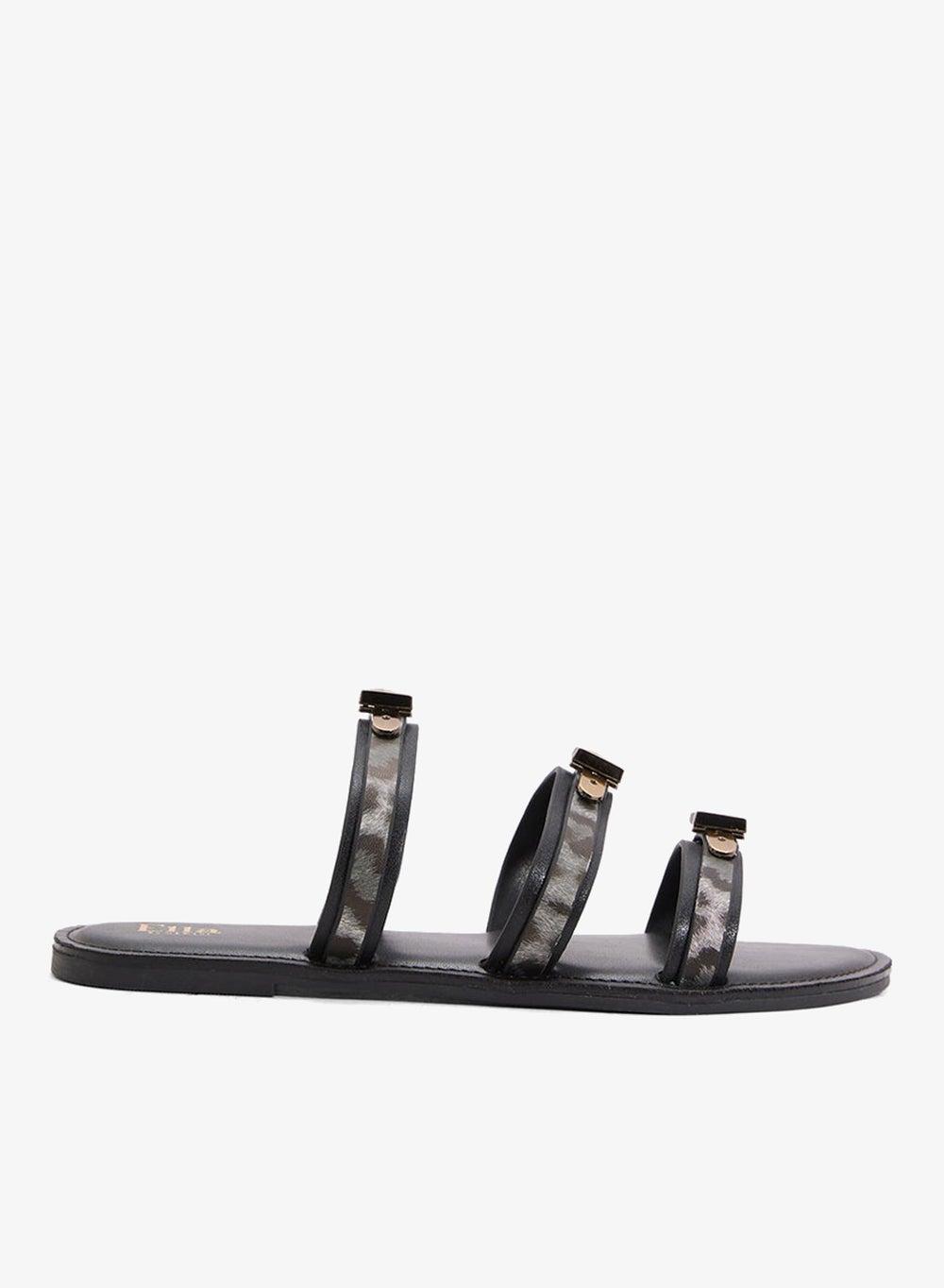 Triple Strap Casual Flat Sandal - Image 1