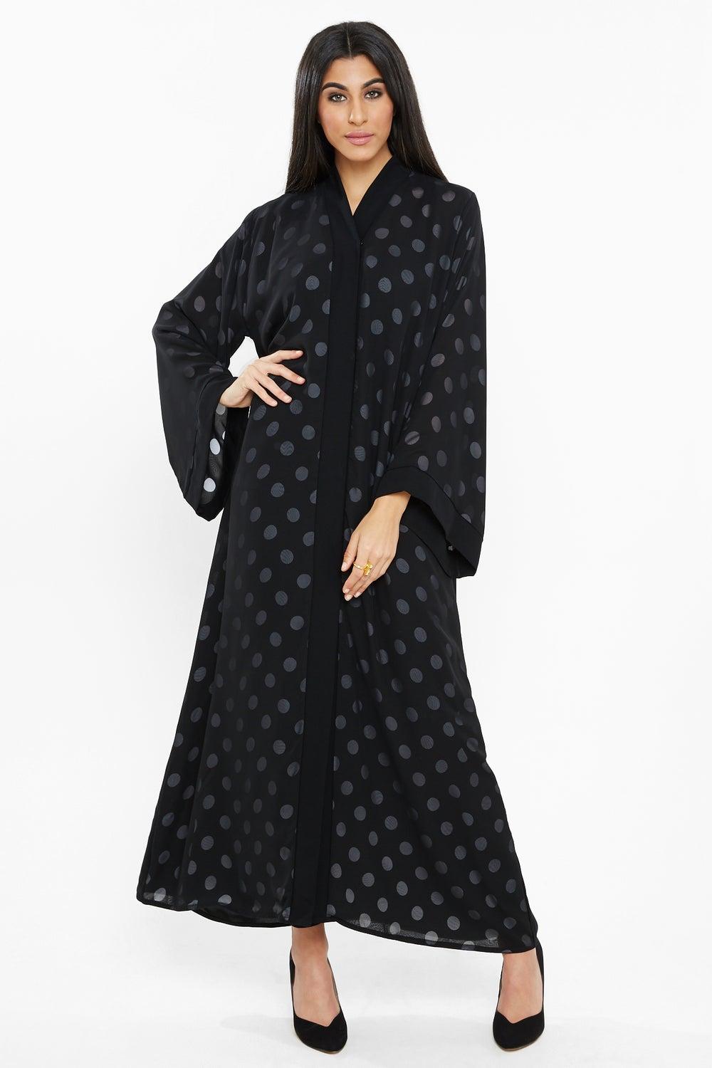 Premium Nida Abaya with Matching Hijab AJ131A - Image 1