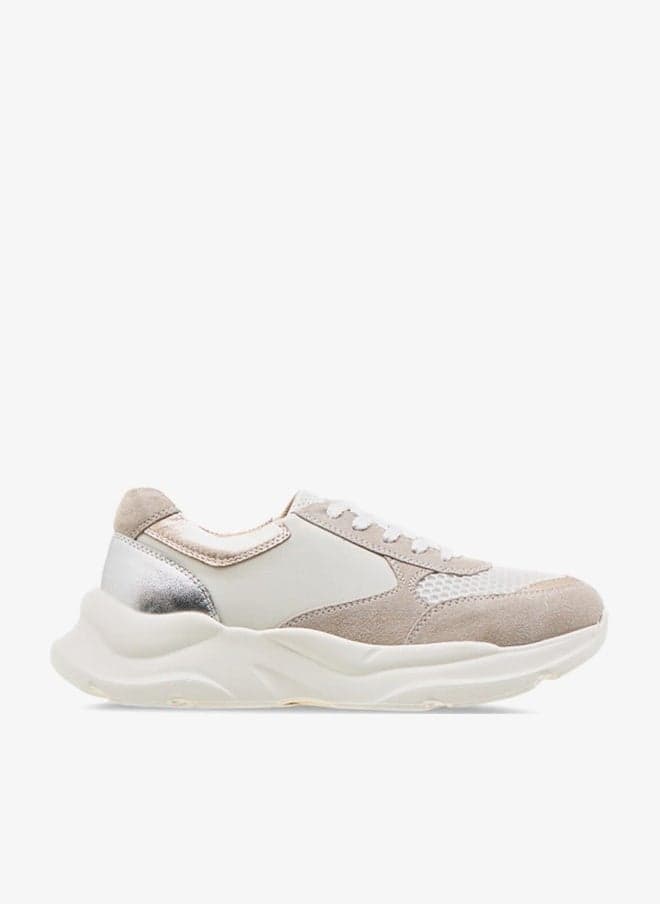 Paprika Colourblock Leather Ankle Sneakers - Image 1