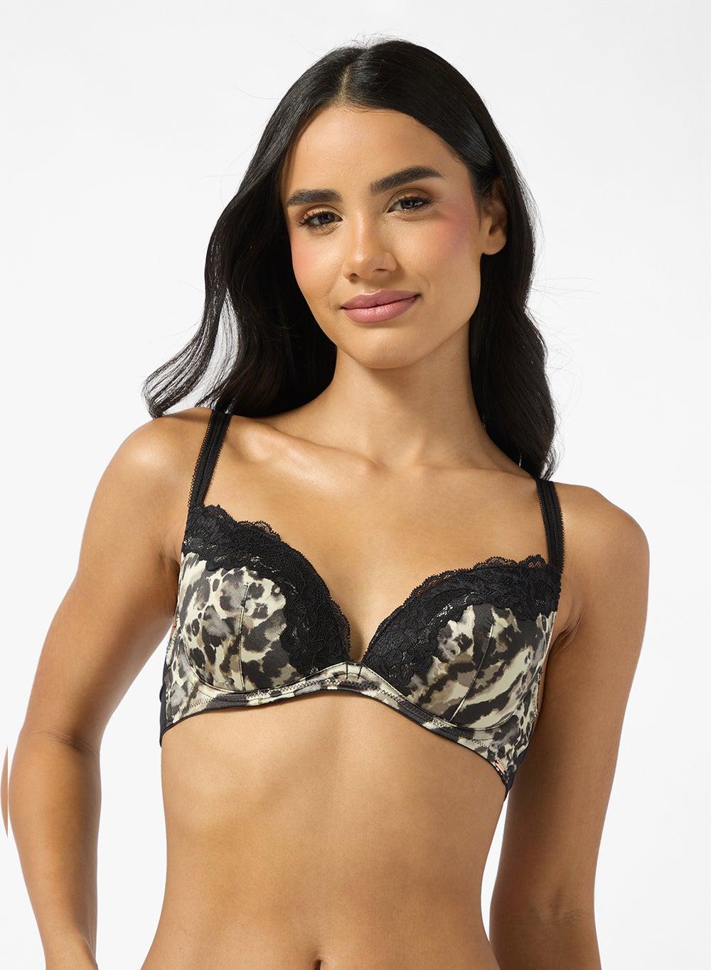 DORINA ORIGINS Print Padded Push Up Plunge Bra - Image 1