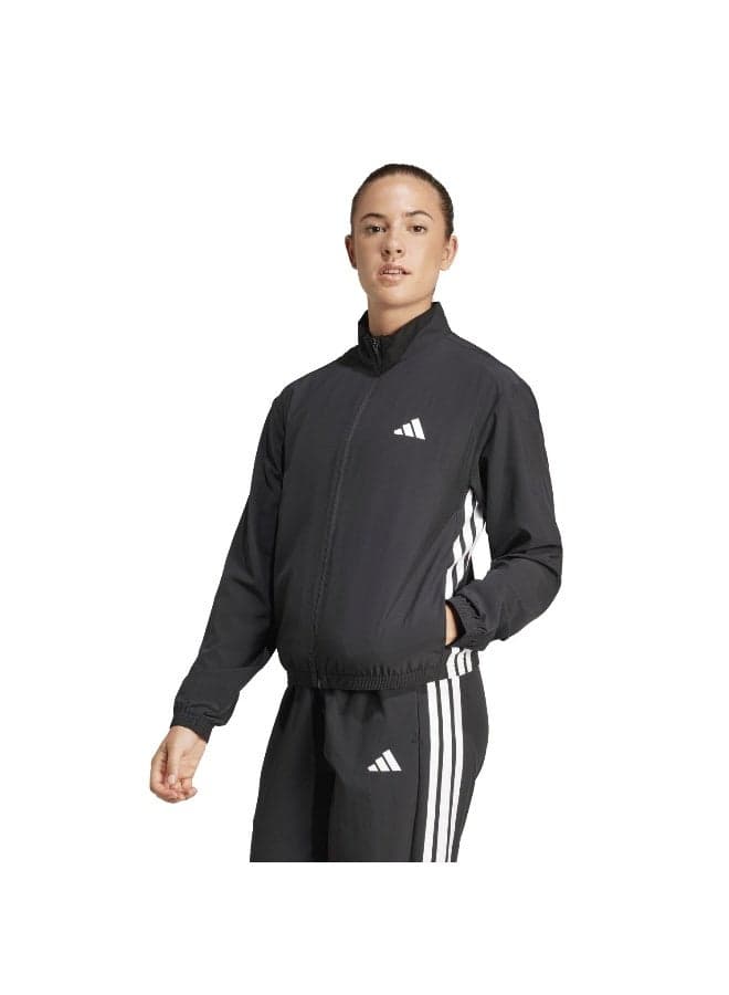 Workout Essentials 3-Stripes Woven Warm Up Jacket - Image 1