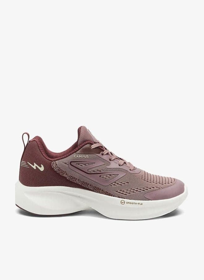 Women’s Pink Low Top Sneakers with Memory Foam Comfort - Image 1