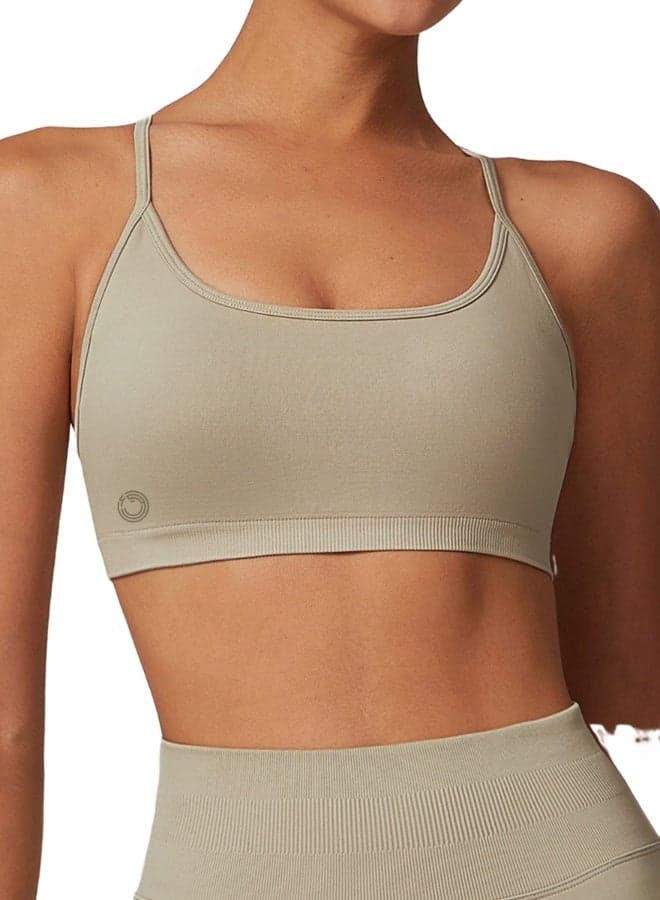 Women's Striped Back Sports Bra - Image 1