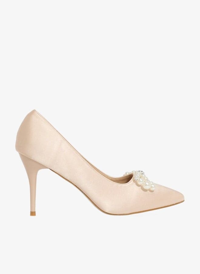 Diamante Heeled Pump - Image 1