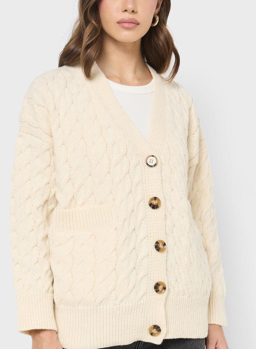 Cable Knit Sweater - Image 1