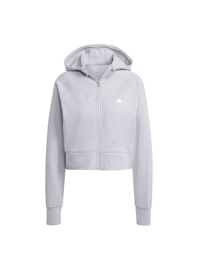 W Gg Fz Hd Grey Training Track Top 2XS - Image 1