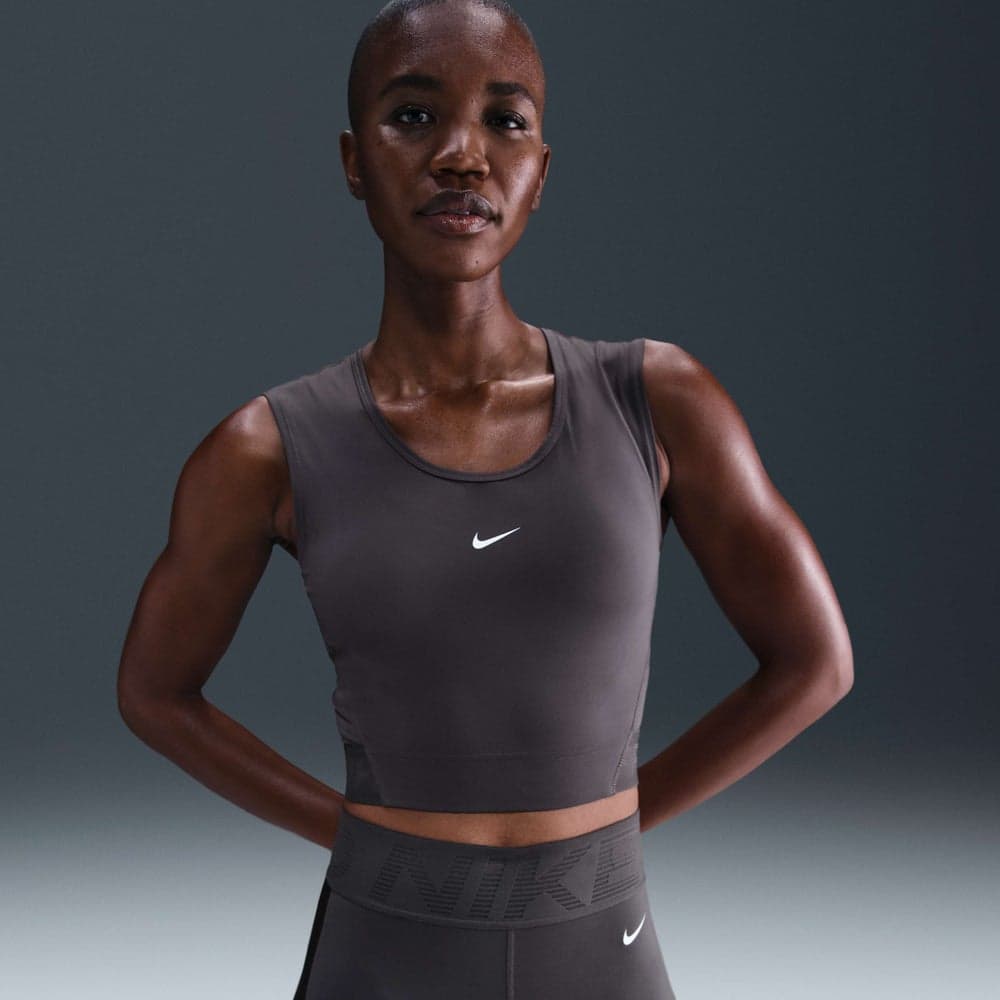Nike Women's Pro Dri-FIT Cropped Training Tank Top - Image 1