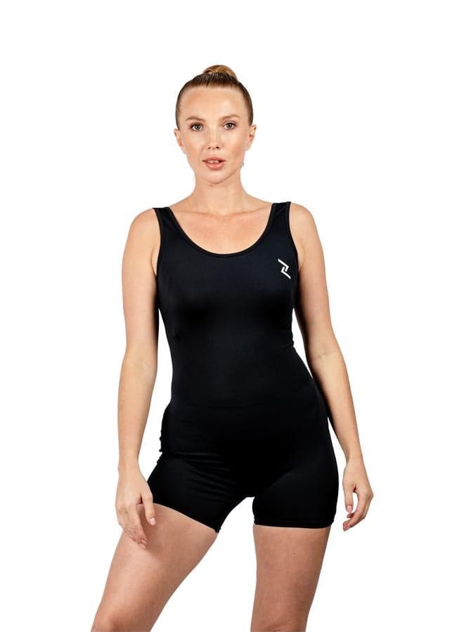 Women's Sleeveless Yoga Bodysuit with Crisscross Back - Image 1