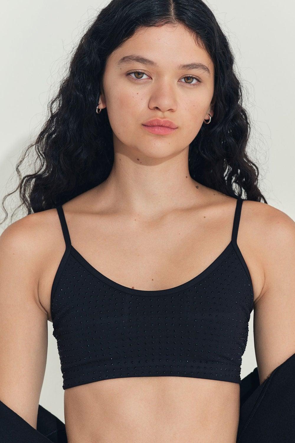 Light Support DryMove Sports Bra with Rhinestones - Image 1