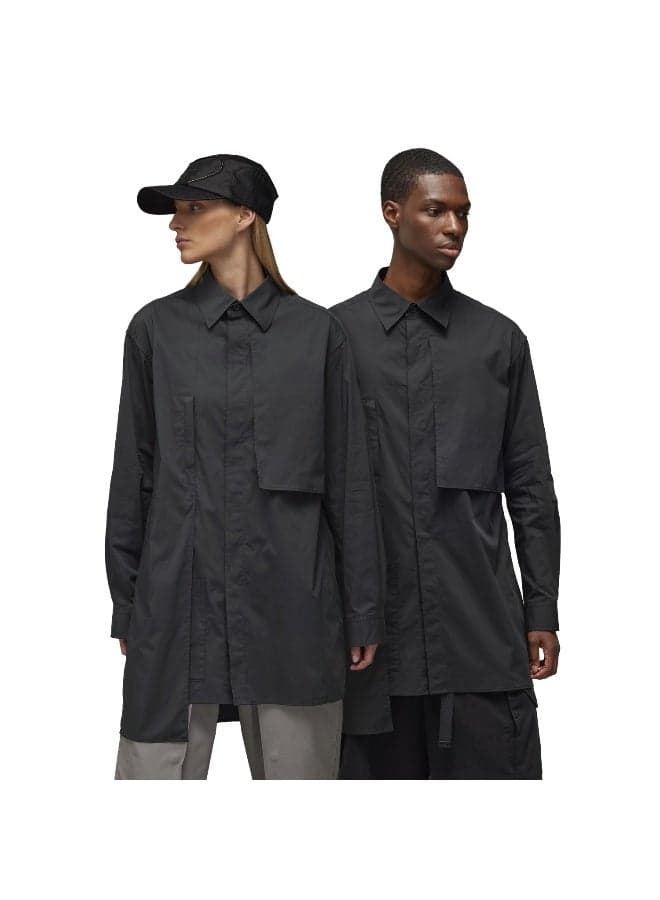 Adidas Black Long Sleeve Cotton Shirt for Unisex - Image 1