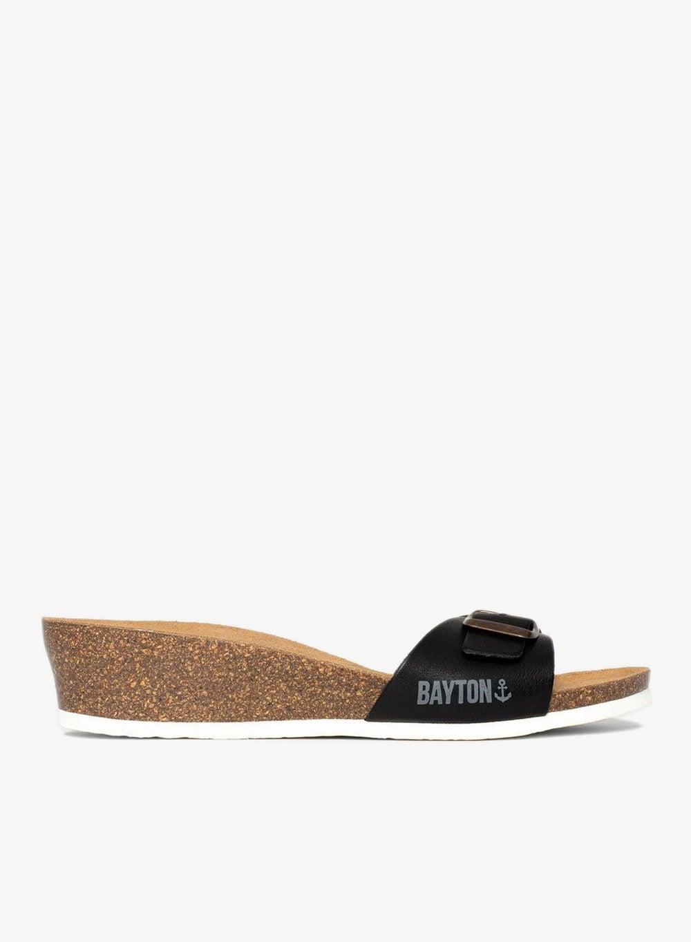 Zorga Mid Heel Wedges with Cork Sole - Image 1