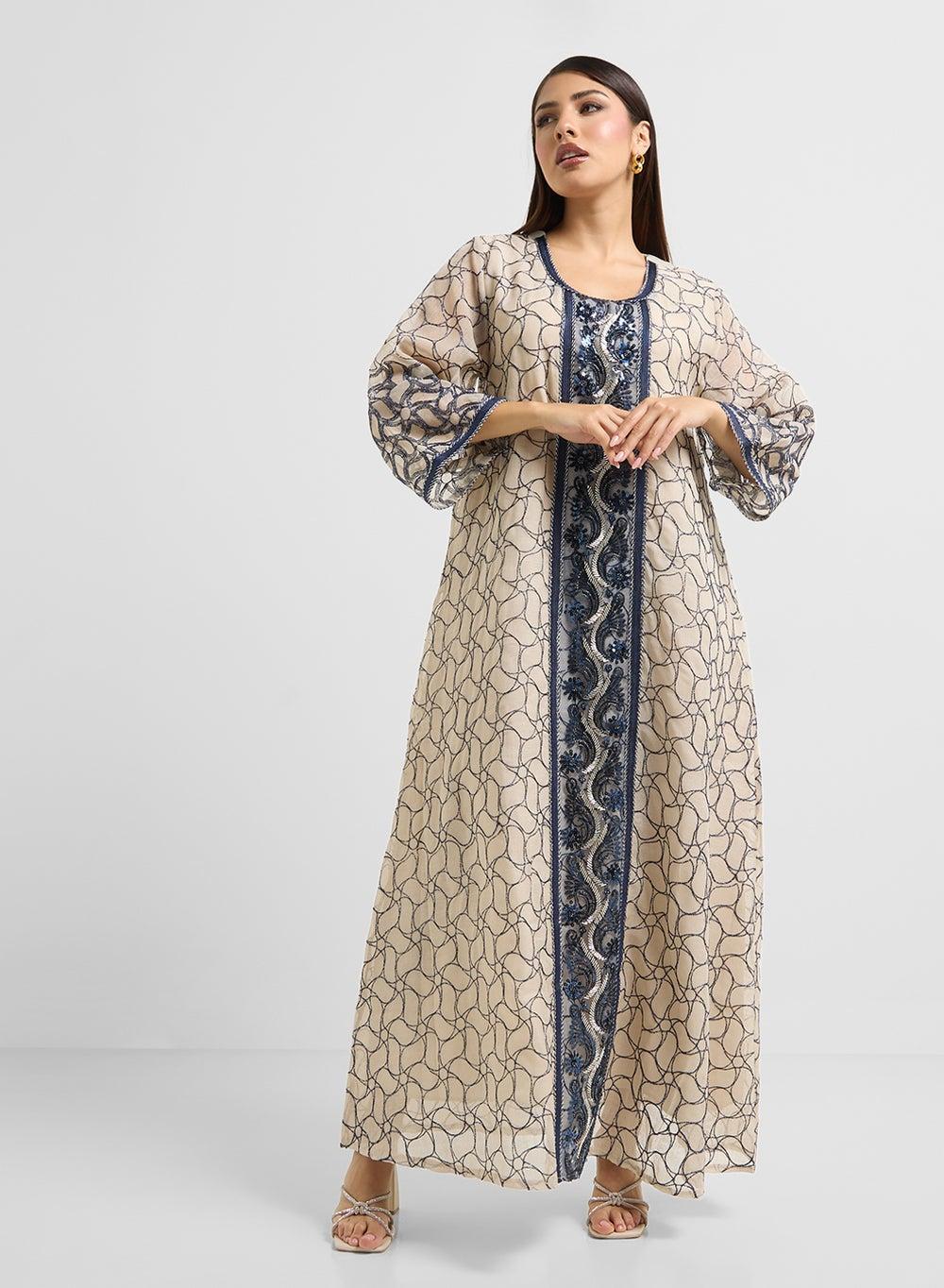 Embroidered Jalabiya for Elegant Everyday Wear - Image 1