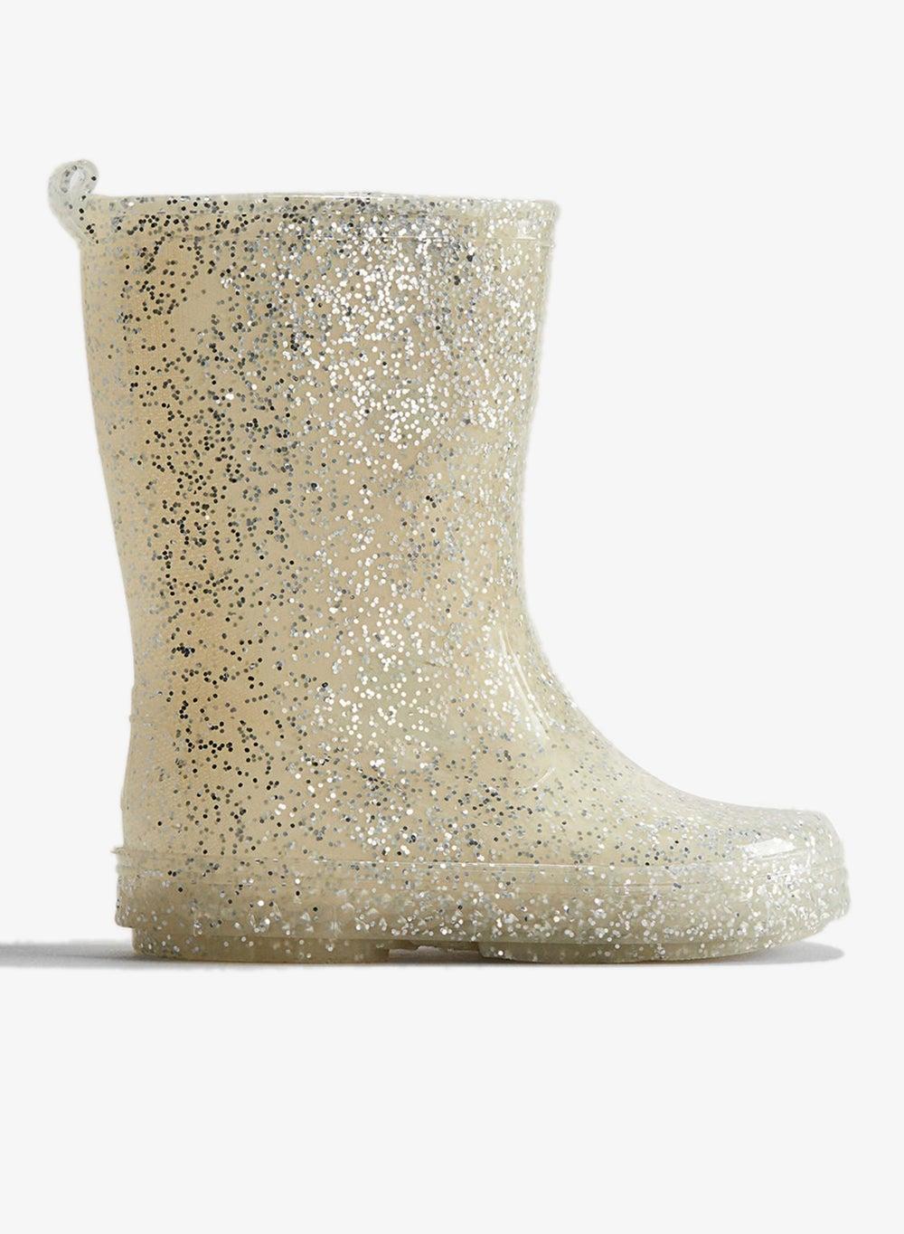 Glittery Waterproof Girls' Wellington Boots - Image 1