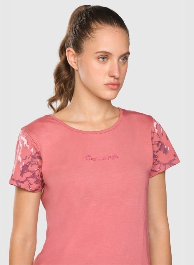 Women's In-Built Bra Tee with Soft Stretch Comfort - Image 1