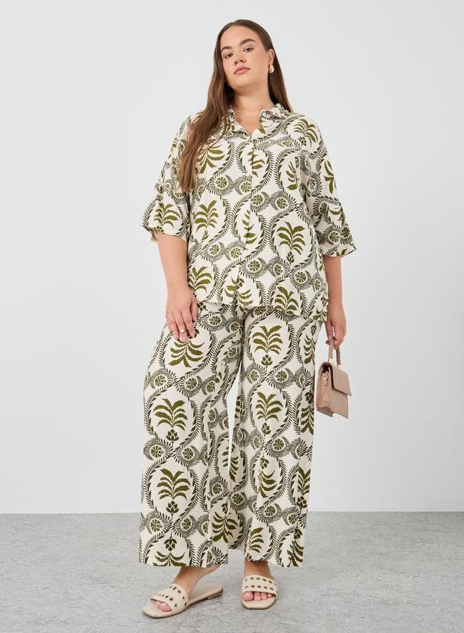 Styli Plus Size Oversized Shirt and Pants Co-ords - Image 1