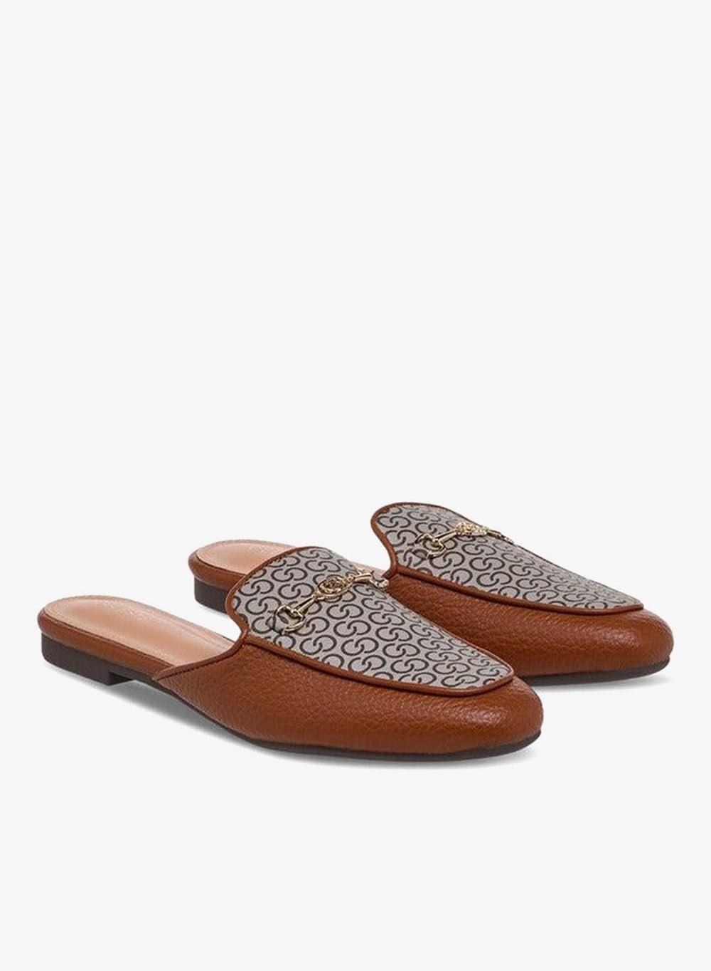 Women's Monogram Print Slip-On Mules - Image 1