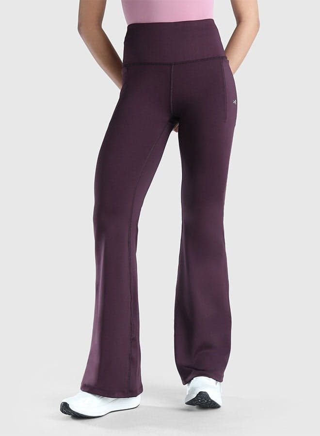 Women's High-Waist Flare Pants with Pockets - Image 1