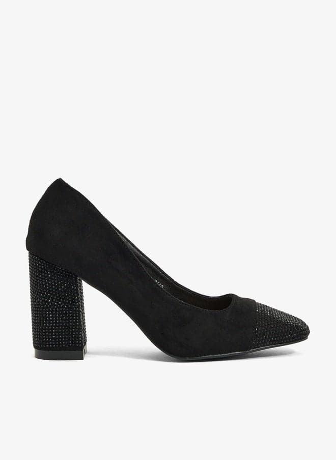 High Block Heeled Pump - Image 1