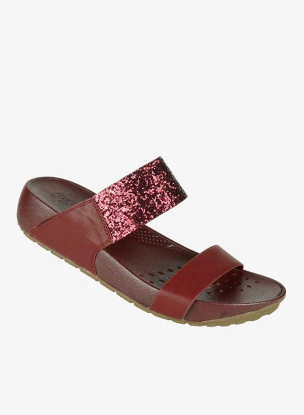 092-2618 Michelle Morgan Brown Casual Mule Sandals RJL187-03B - Image 1