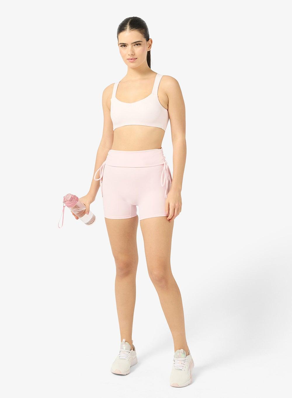 Ruched Waist Seamless Shorts - Image 1