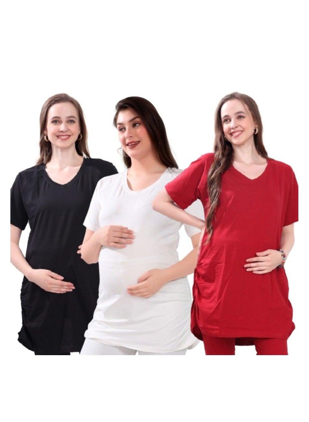 TUMMY Maternity T-Shirt Pack of 3 - Image 1
