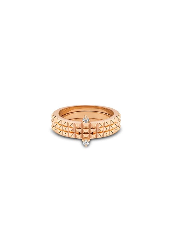 POLICE Ulua Rose Gold Crystal Ring 56mm - Image 1